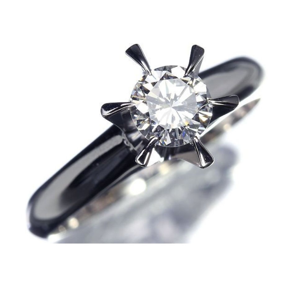 乐天商城 - ≪diamond≫新品 SI-1 Fカラー 上質ダイヤモンド 大粒0.522ct!! Pt900 超高級 一粒ダイヤ ソリティア 12.5号 リング ダイヤ プラチナ ジュエリー