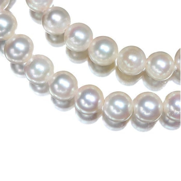Rakuten - ≪Pearl≫ 豪華絢爛!!! アコヤ真珠 大粒 54粒 約8.0mm珠前後 高級ネックレス パール 真珠