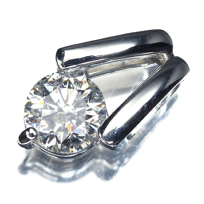 Rakuten - ≪DIAMOND≫ 上質ダイヤモンド 特大1.009ct Pt900 超高級 一粒ダイヤ ペンダントヘッド ネックレス