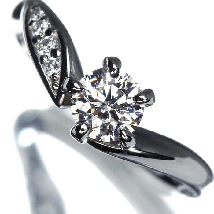 Rakuten - 《Diamond》 VS-2 Eカラー EXCELLENT 上質ダイヤモンド 0.401ct 上質脇石ダイヤ Pt950 超高級リング 6号 指輪 リング グレーディングレポート＆ソーティング付