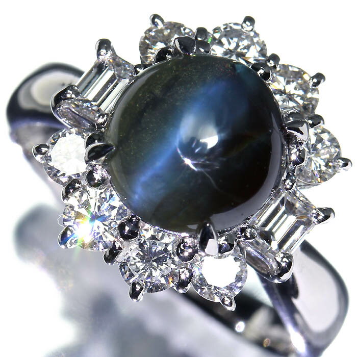 猫眼石 - ≪alexanddrite≫ 超希少 ブラジル産 上質アレキサンドライトキャッツアイ 特大2.77ct 上質ダイヤ 総計0.92ct Pt900 超高級リング 10.5号 リング 指輪 産地特定宝石鑑別書付