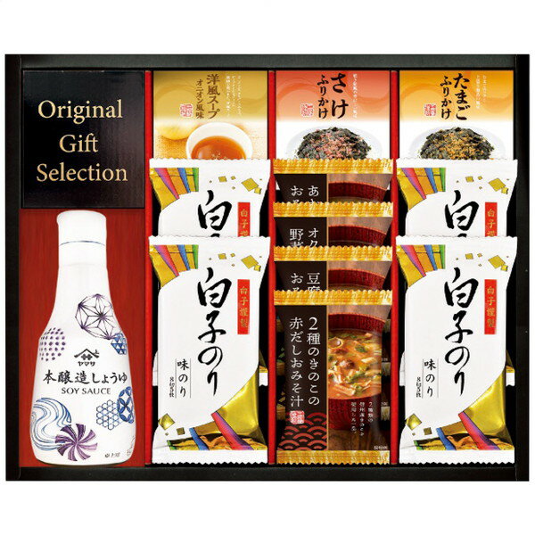 【ギフト包装・のし紙無料】千寿堂 ヤマサ鮮度しょうゆ&フリーズドライバラエティセット CR-35(B4)
