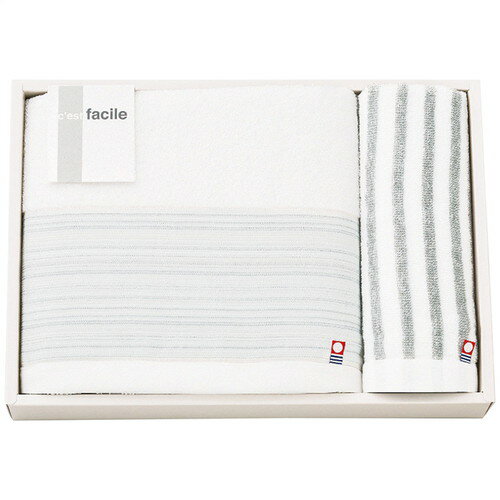 【ギフト包装・のし紙無料】ファシール 今治製バス・ウォッシュタオルセット FCL-350(A3)