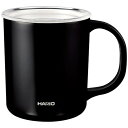 【ギフト包装・のし紙無料】ハリオ セラミックコーティング真空二重保温マグ350ml(ブラック) CMG-350-B(A5)
