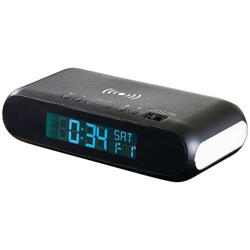 【ギフト包装・のし紙無料】アイトック ワイヤレスチャージャークロック(ナイトライト付) 6192(B6)