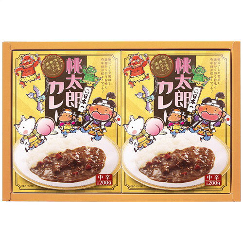 【ギフト包装・のし紙無料】三盛物産 桃太郎カレー(中辛)セット MTC-10(A4)