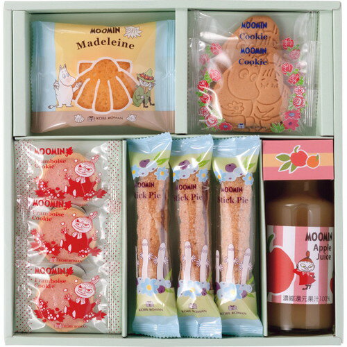 【送料無料・包装無料・のし無料】ムーミン ジュース&スイーツセット MS-15N(A4)