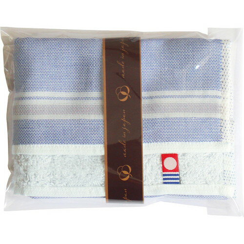 【送料無料・包装無料・のし無料】今治 パイル&ガーゼハンカチ(袋入) ネイビー PGH2525F-NB(A5)