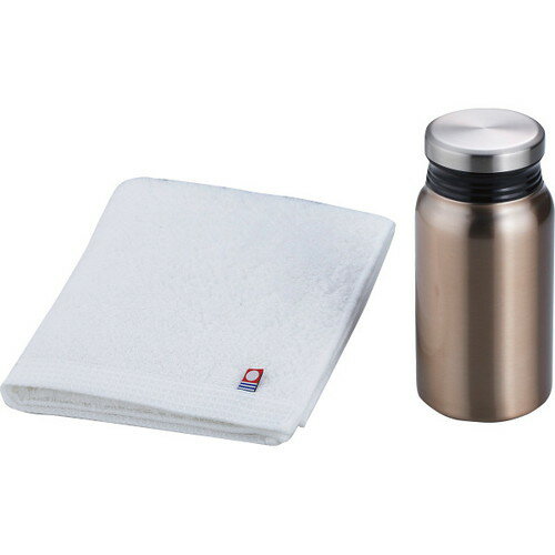 【ギフト包装・のし紙無料】リュクス サーモボトル&今治タオルセット ブロンズ BR52838(A5)