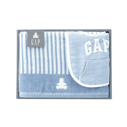 【ギフト包装・のし紙無料】ベビーGAP ストライプベア ブルー 54-5019250(A4)