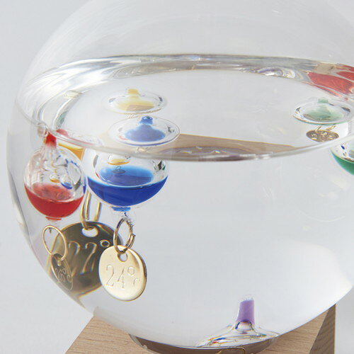 【ギフト包装・のし紙無料】ガラスフロート温度計 M 333-201(A4) [2]