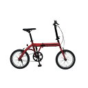 【送料無料・包装無料・のし無料】フィールドチャンプ 16インチ 折りたたみ自転車RD MG-FCP16RD