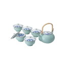 【送料無料・包装無料・のし無料】波佐見焼 掛分ぶどうM蓋付茶器揃 31074(A3)