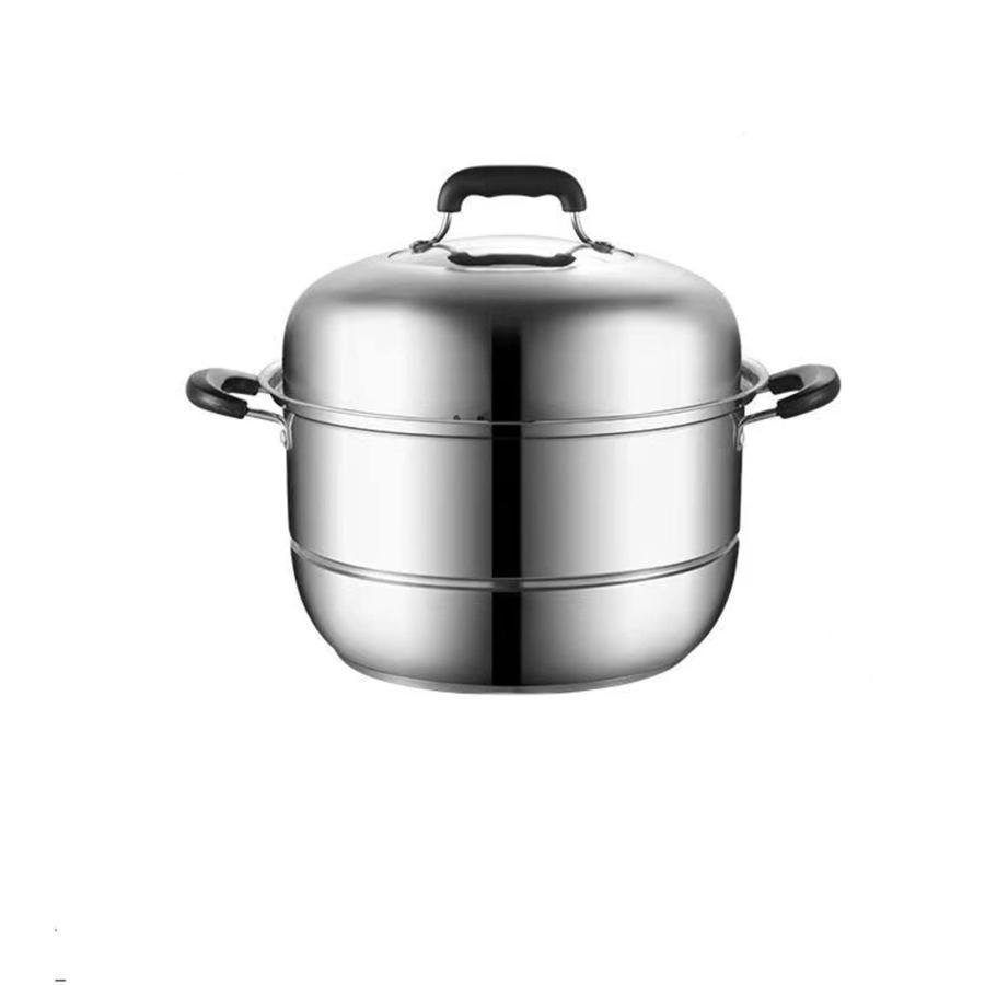 蒸し器 蒸し鍋 二段 三段 蓋付 304ステンレス蒸し器鍋 steamer for cooking 多機能 深型 兼用鍋 調理器具 各種熱源対応
