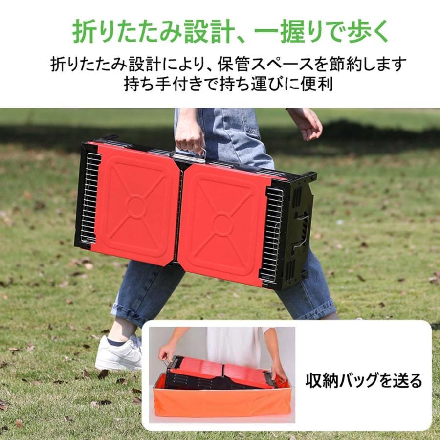 RLストアのバーベキューコンロ グリル キャンプ バーベキュー グリル 折りたたみ式 バーベキューコンロ bbq コンロ 炭 バーベキューグリル 折りたたみ 炭 BBQ グリル 調味｜アングル3