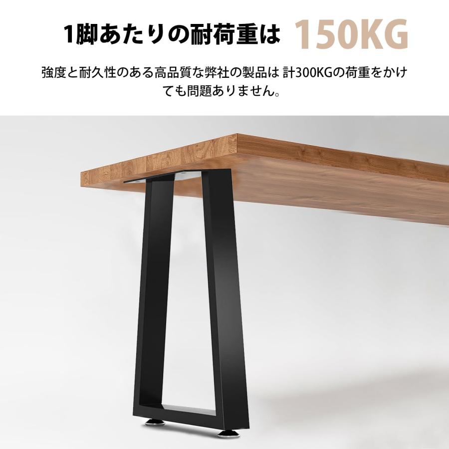 テーブル 脚 パーツ DIY テーブル脚 1本セット高さ40cm、60cm アイアン脚 黒 ブラ...
