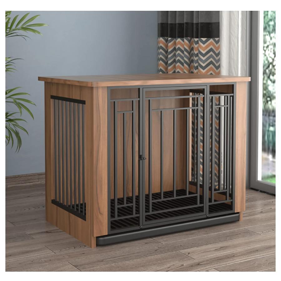 犬の小屋屋外 移動便利 木製 ドッグハウス トレー付き さびない 頑丈 犬小屋 大型 犬用 ケージ 組み立て簡単 犬小屋 木 室内外兼用/テラス/裏庭/室内/屋外用