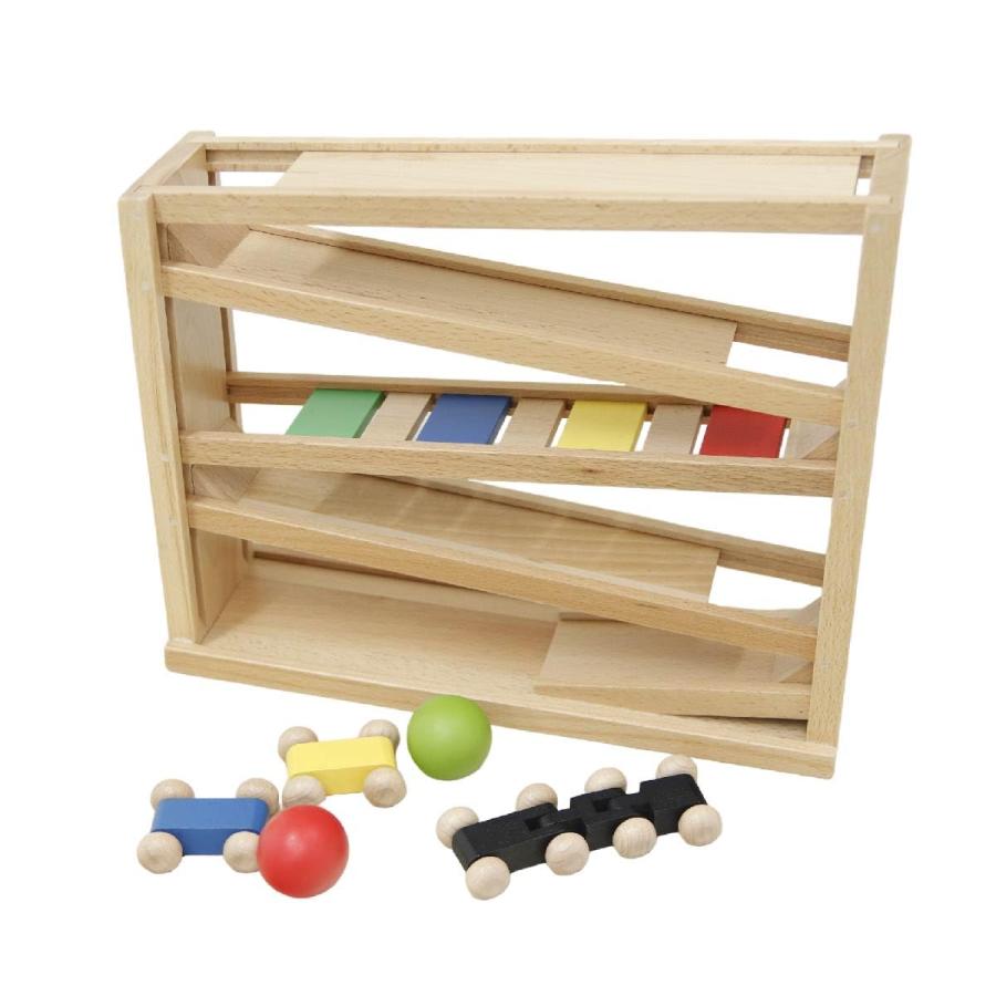 スロープ 木製 おもちゃ 幼児教育 車 くるま 0歳 1歳 2歳 3歳 未満児 乳幼児 幼児 乳児 子ども 赤ちゃん 出産祝い プレゼント 誕生日 玩具 知育玩