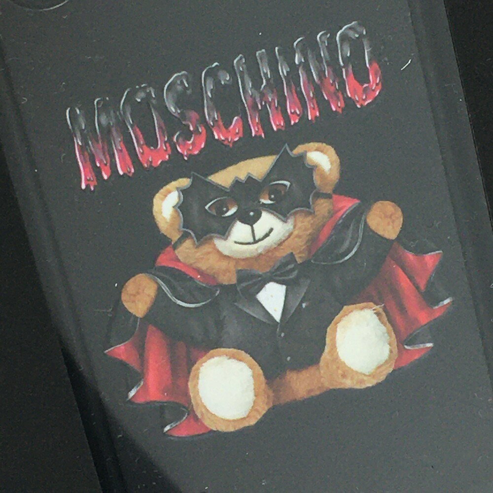 ☆☆【中古】MOSCHINO モスキーノ ヴァンパイアベア iPhoneX ケース Aランク