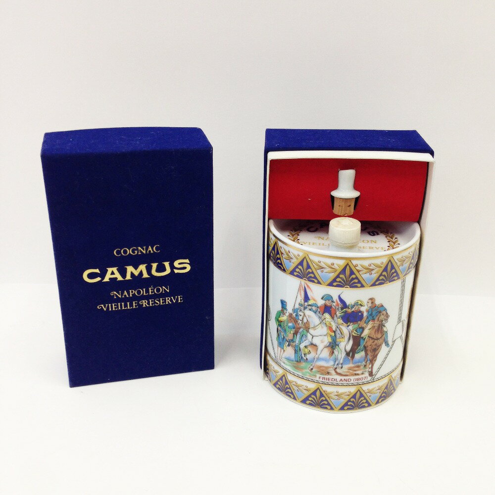 〇〇【中古】CAMUS カミュ 700ml 箱付 40度 VIEILLE RESERVE FRIEDLAND1807 ドラム型 陶器ボトル Nランク 未開栓