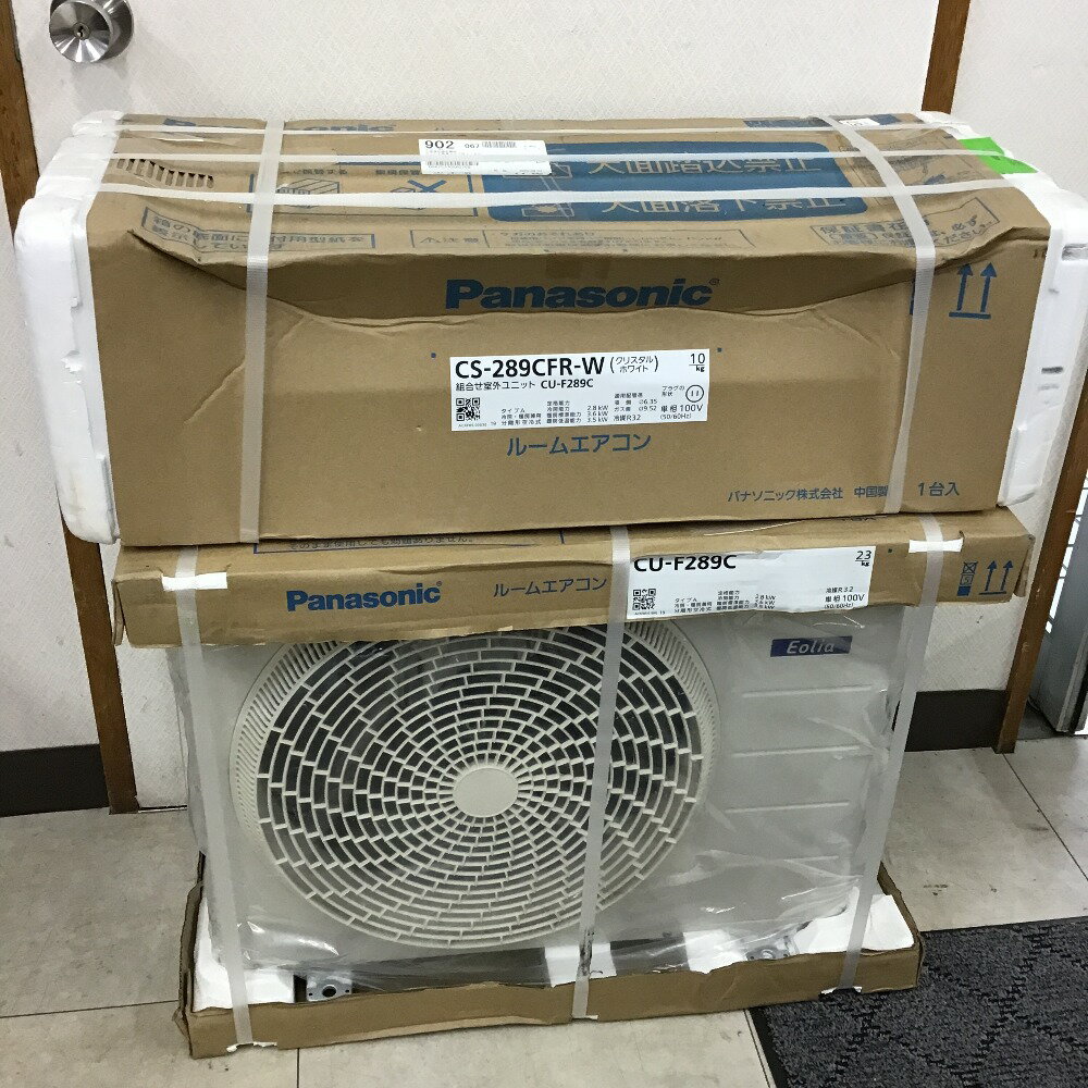 ◇◇【中古】Panasonic パナソニック 2019年製　エアコン 室外機　季節家電 CS-289CFW Sランク