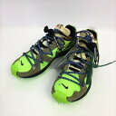 ☆☆【中古】NIKE ナイキ OFF-WHITE×NIKE ZOOM TERRA KIGER 5 スニーカー SIZE 24.5cm グリーン 箱有 CD8179300 黄緑 Aランク