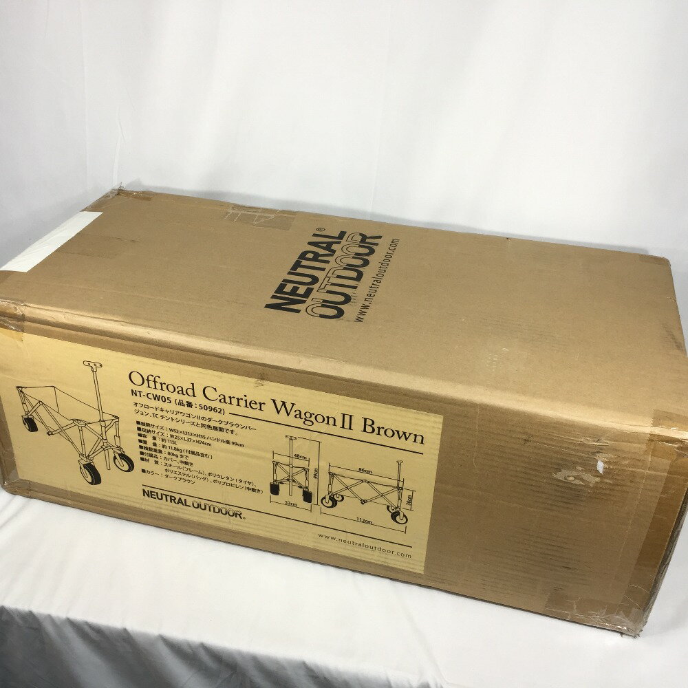 ▼▼【中古】NEUTRAL OUTDOOR ニュートラルアウトドア オフロードキャリアワゴン2 NT-CW05 ブラウン (2) Nランク