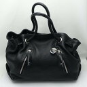 ◆◆【中古】FURLA フルラ ハンドバッグ レザー F5102 ブラック Bランク(4)