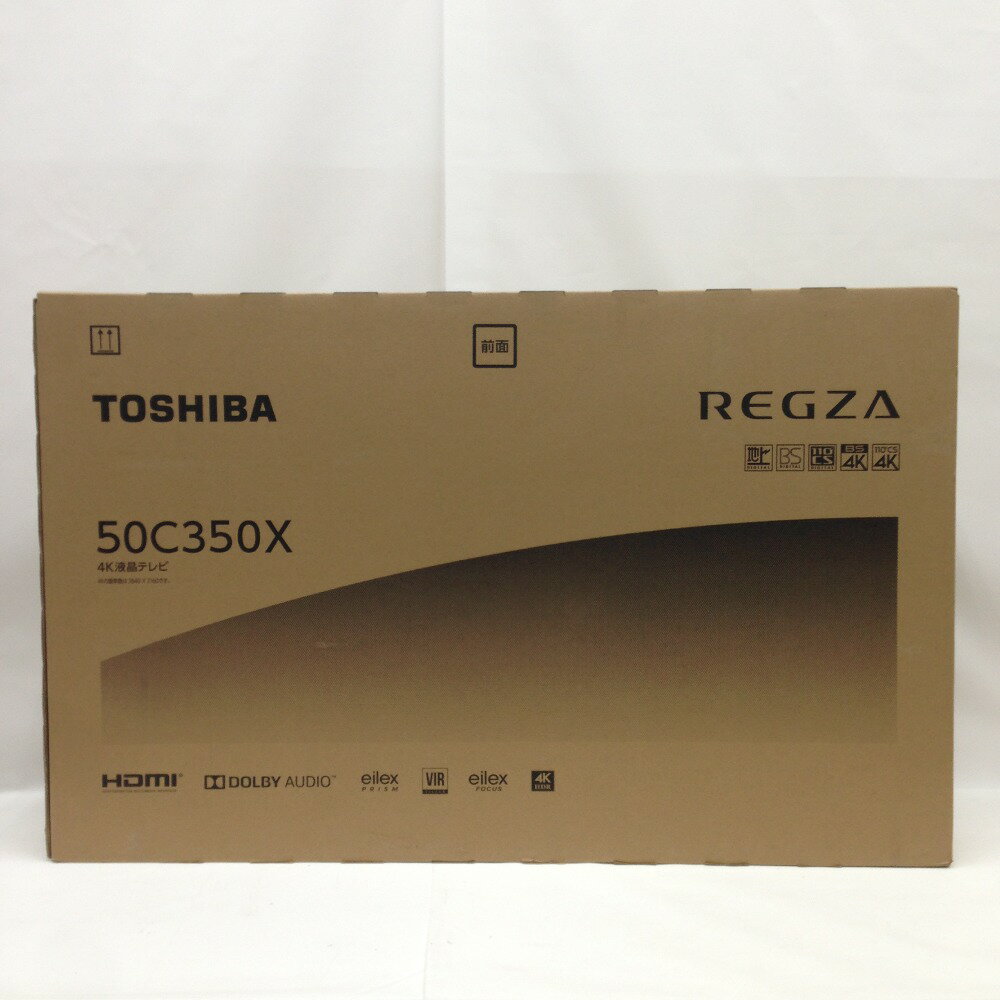 〇〇【中古】TOSHIBA 東芝 レグザ REGZA 50V型 地上・BS・CSデジタル 4Kチューナー内蔵 4K対応 液晶テレビ 50C350X 未開封品 Nランク