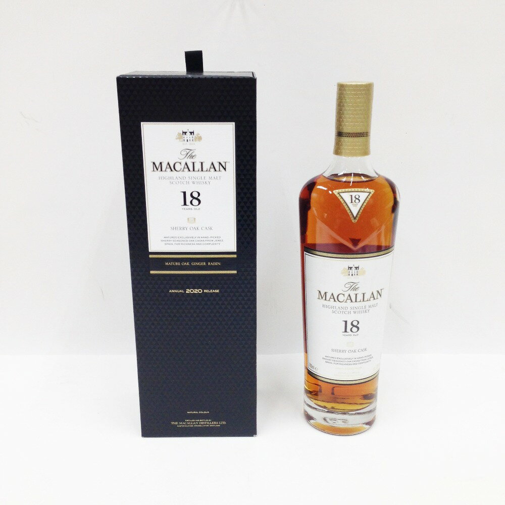 〇〇【中古】The MACALLAN マッカラン ザ・マッカラン 18年 2020年リリース ウイスキーシェリーオーク Nランク 未開栓