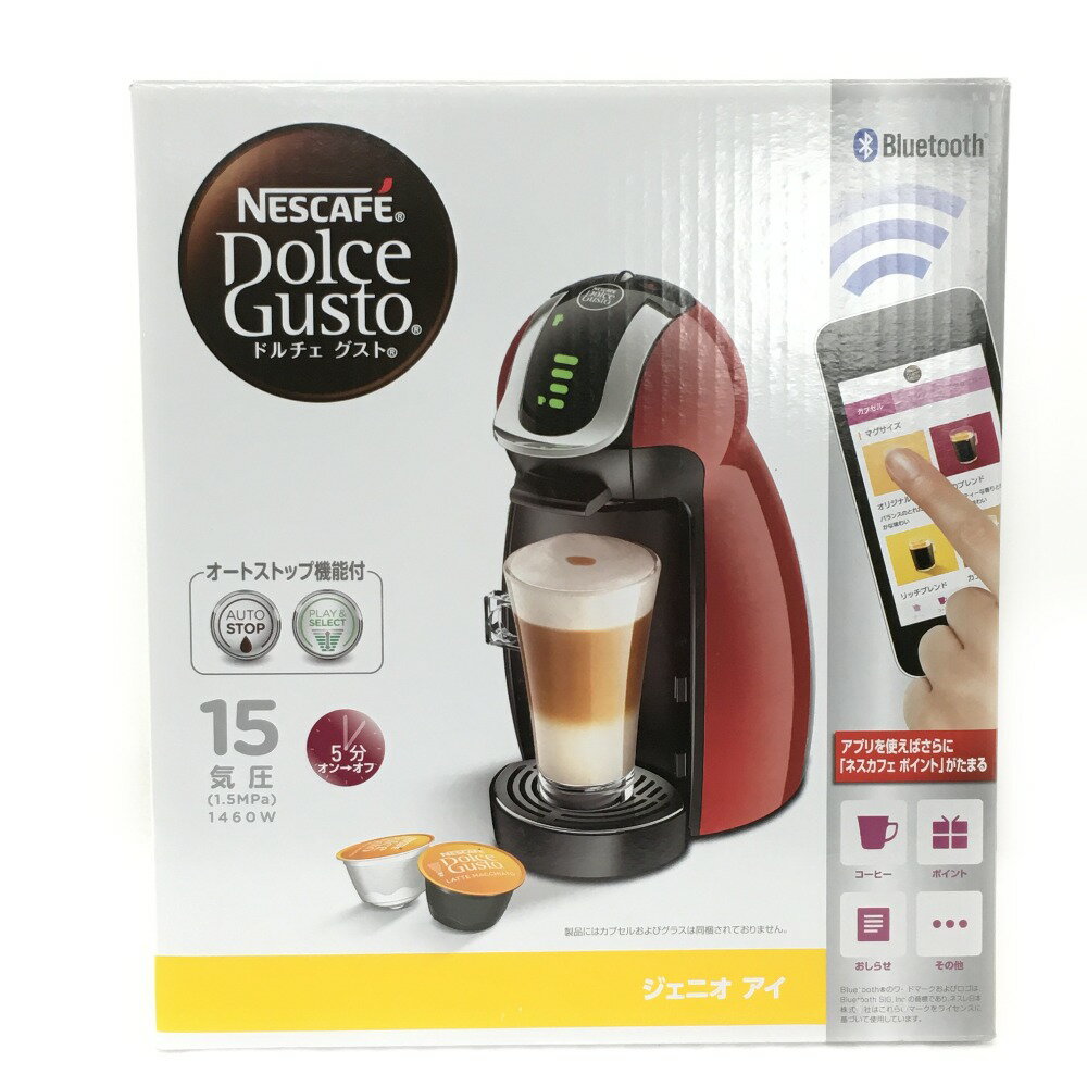 ☆☆【中古】NESCAFE ネスカフェ ネスレ《 ネスカフェ ドルチェグスト 》ジェニオ アイ チェリーレッド / MD9747S-CR Sランク