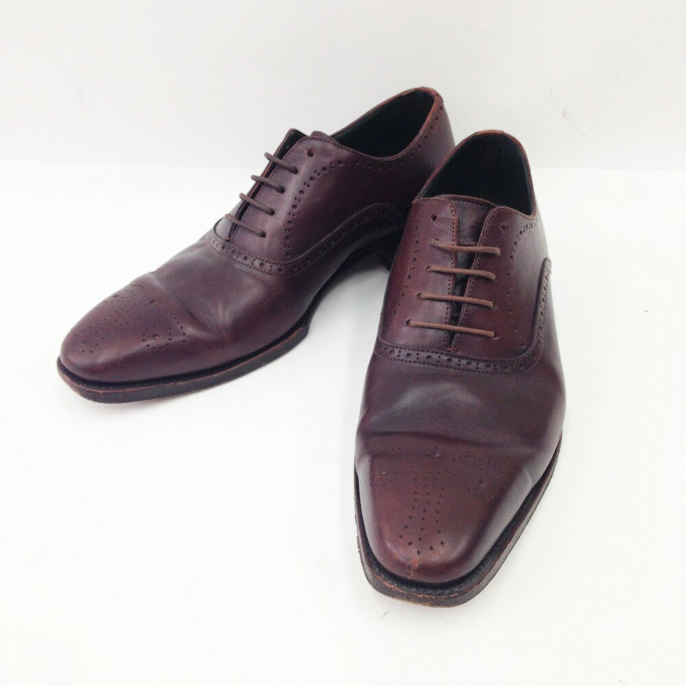 〇〇【中古】Perfetto ペルフェット ビジネスシューズ ドレスシューズ メンズ 26cm ブラウン 現状渡し Cランク