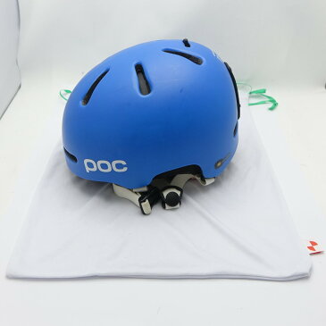◆◆【中古】POC ポック ヘルメット 凹みあり ブルー 一部地域を除き送料無料 Cランク