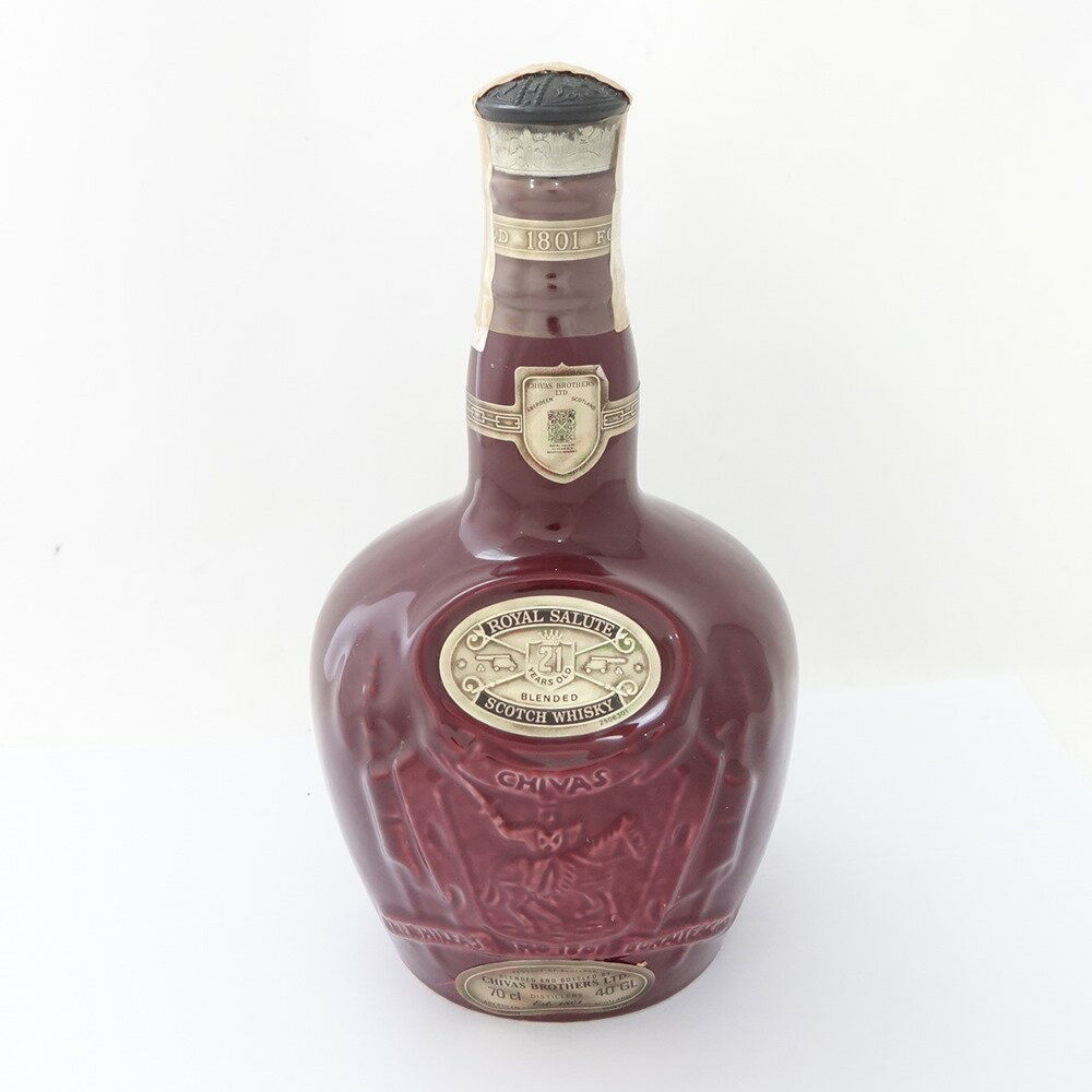 ◆◆【中古】 ROYAL SALUTE 21/赤 陶器ボトル 700ml 40％ 一部地域を除き送料無料 Aランク 未開栓