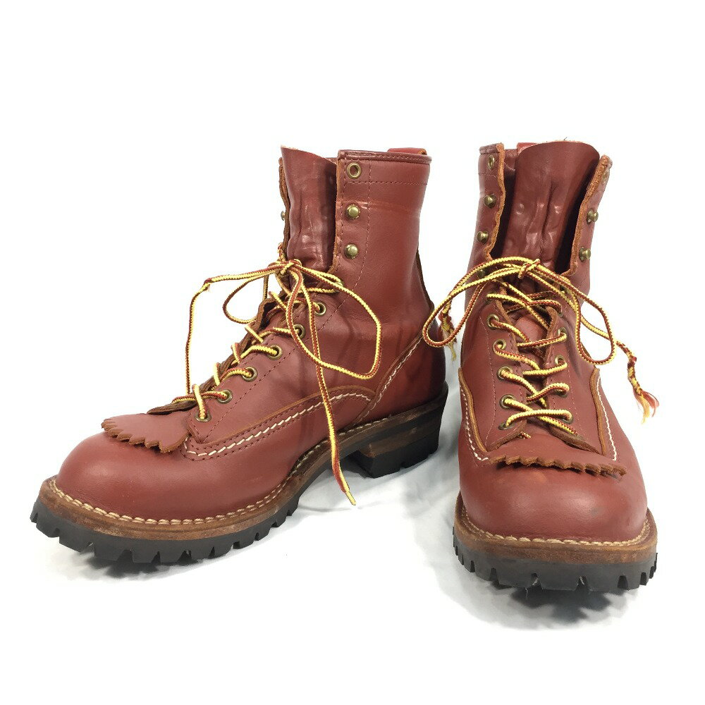 ▼▼【中古】WESCO ウエスコ ブーツ ジョブマスター ビブラムソール SIZE 9E ブラウン Cランク