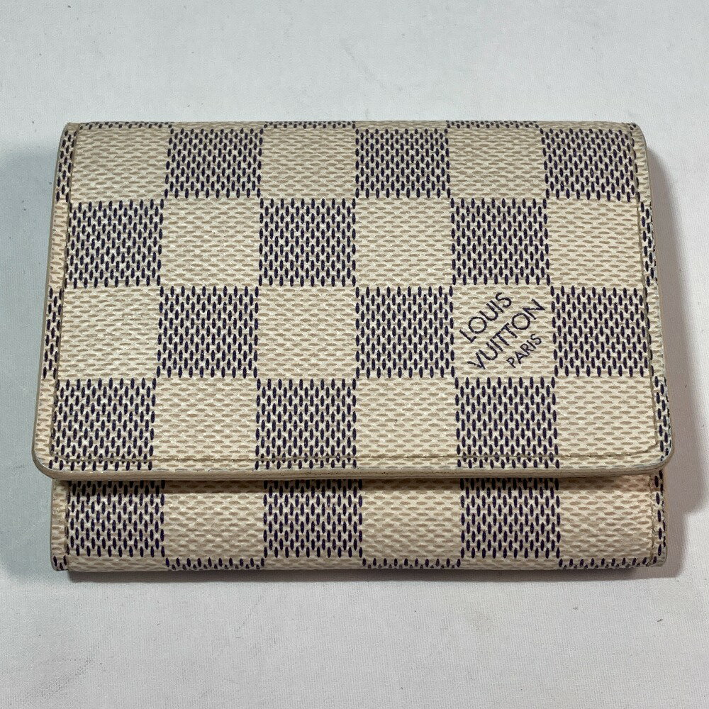 ◎◎【中古】LOUIS VUITTON ルイヴィトン ダミエ アズール アンヴェロップ・カルト・ドゥ・ヴィジット N61746 カードケース Cランク