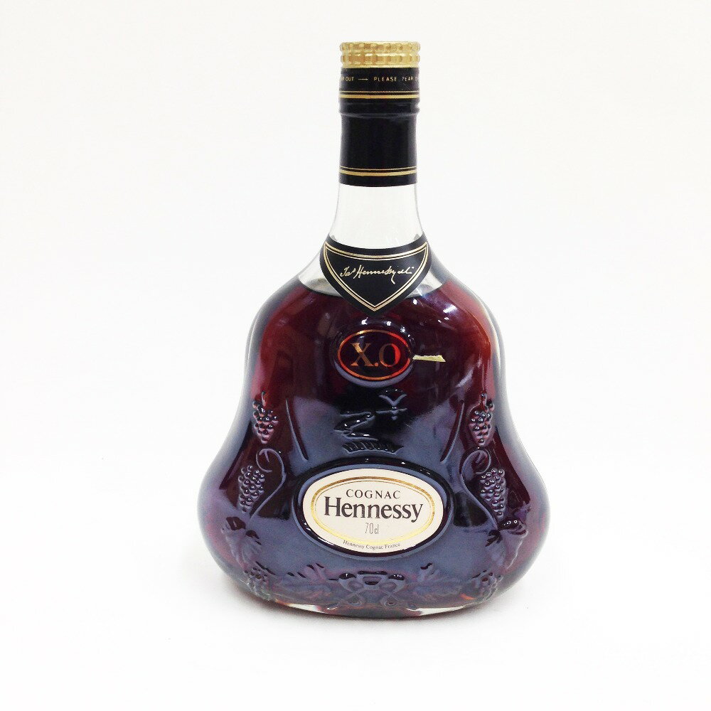 〇〇【中古】Hennessy ヘネシー ジャス ヘネシー Jas Hennessy XO ブランデー コニャック 金キャップ クリアボトル 古酒 Nランク 未開栓