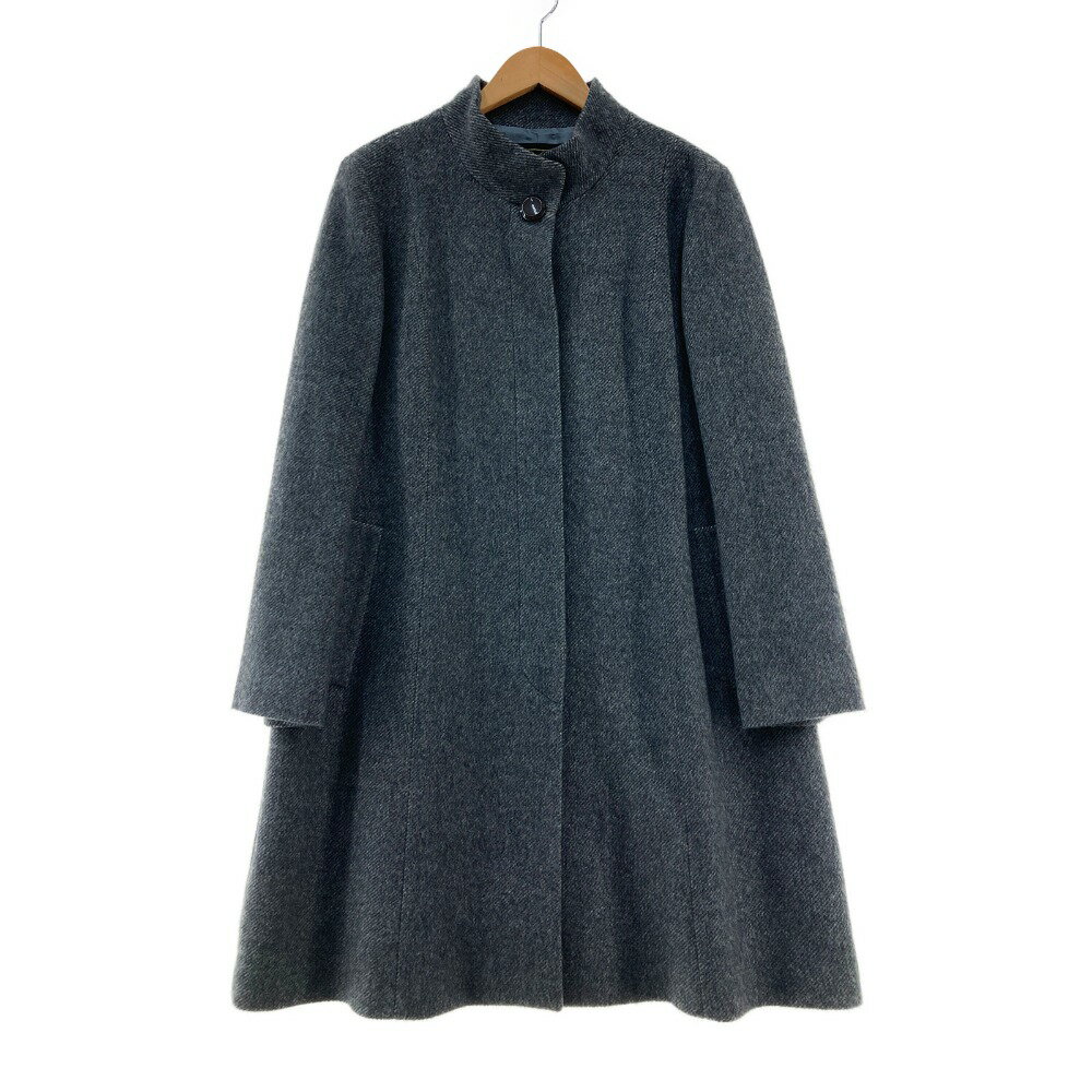 〇〇【中古】Leilian レリアン カシミヤ100％ 13＋size グレー Aランク