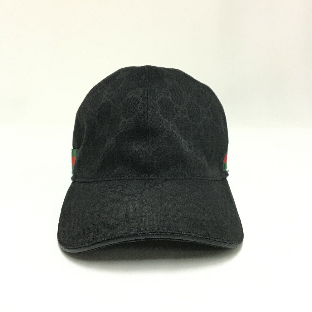 ▽▽【中古】GUCCI グッチ ベースボールキャップ　XL 200035 ブラック Bランク