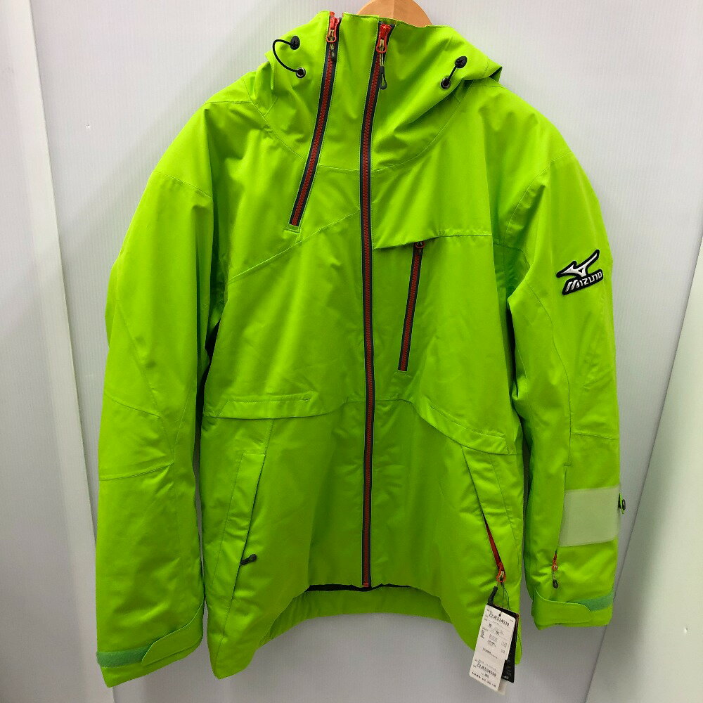 □□【中古】MIZUNO ミズノ メンズスキーウェア　size2XL ライムグリーン Bランク