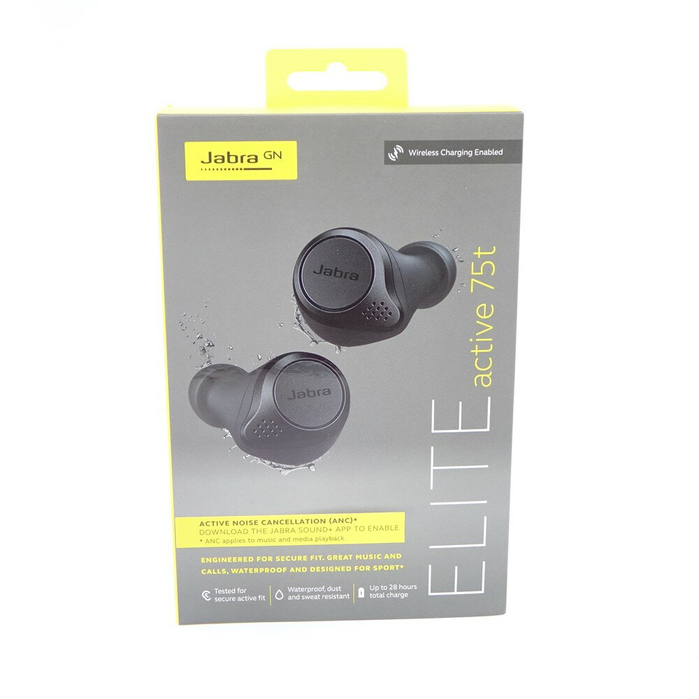 ◆◆【中古】Jabra ELITE active 75t イヤフォン ブラック Bランク