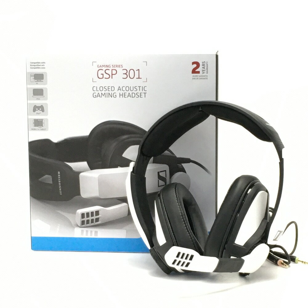 ☆☆【中古】SENNHEISER ゼンハイザー《 ゲーミングヘッドセット 密閉型 》ノイズキャンセルマイク / GSP 301 Bランク