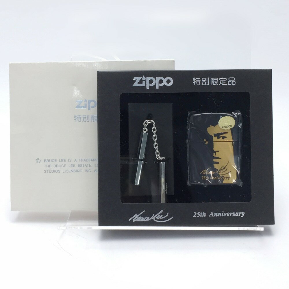 ☆☆【中古】ZIPPO ジッポ ライター 1997年製 特別限定品 ブルース・リー 25周年記念 ヌンチャク付き Sランク