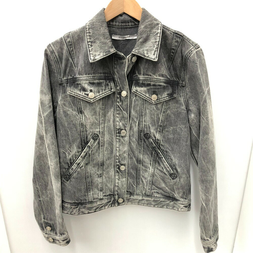 □□【中古】GIVENCHY ジバンシー レディースデニムジャケット sizeM BW30585057 ブラック Aランク