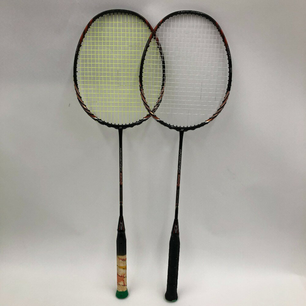 □□【中古】YONEX ヨネックス バドミントン ラケット ナノスピード9900　2本セット Cランク