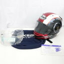 ◆◆【中古】Arai×YAMAHA ヘルメット 59.60cm 未満 CRANK PROFILE レッド 【一部地域を除き送料無料】 Bランク