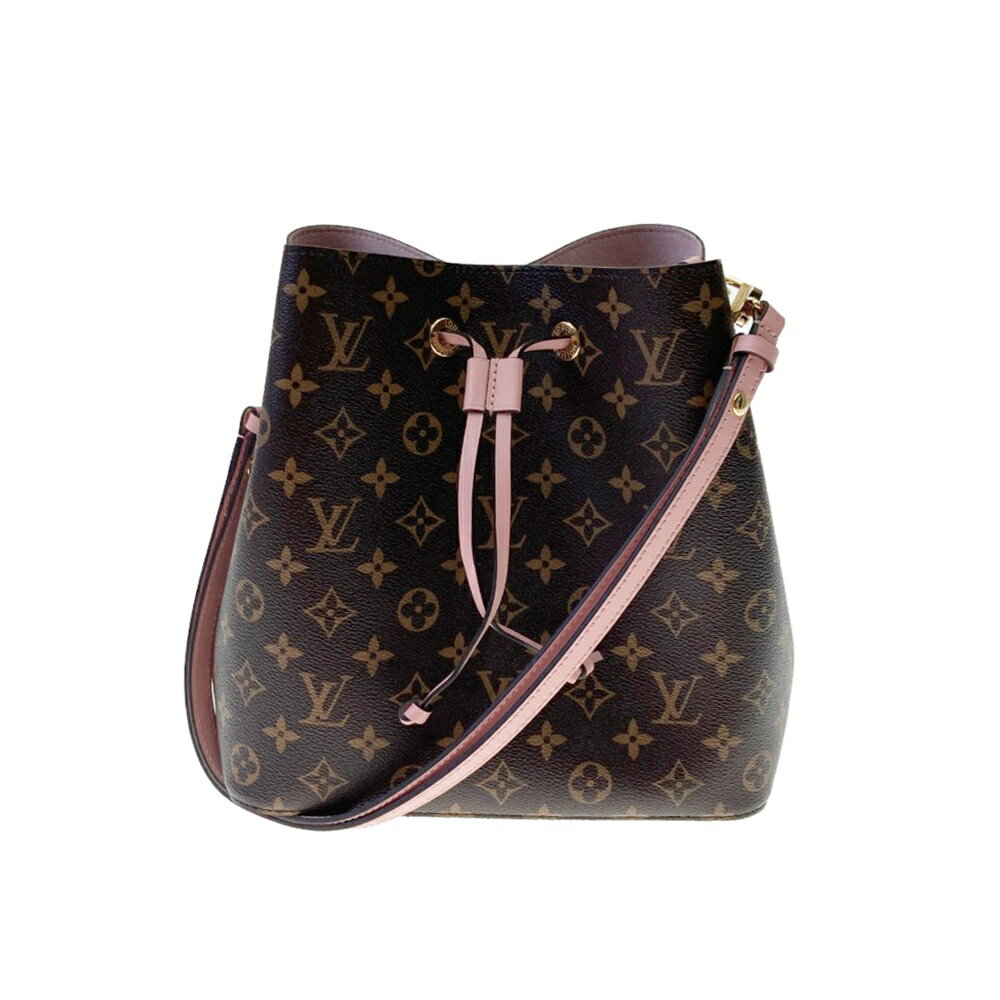 〇〇【中古】LOUIS VUITTON ルイヴィトン モノグラム ネオノエ ショルダーバッグ M44022 ピンク x ブラウン Aランク