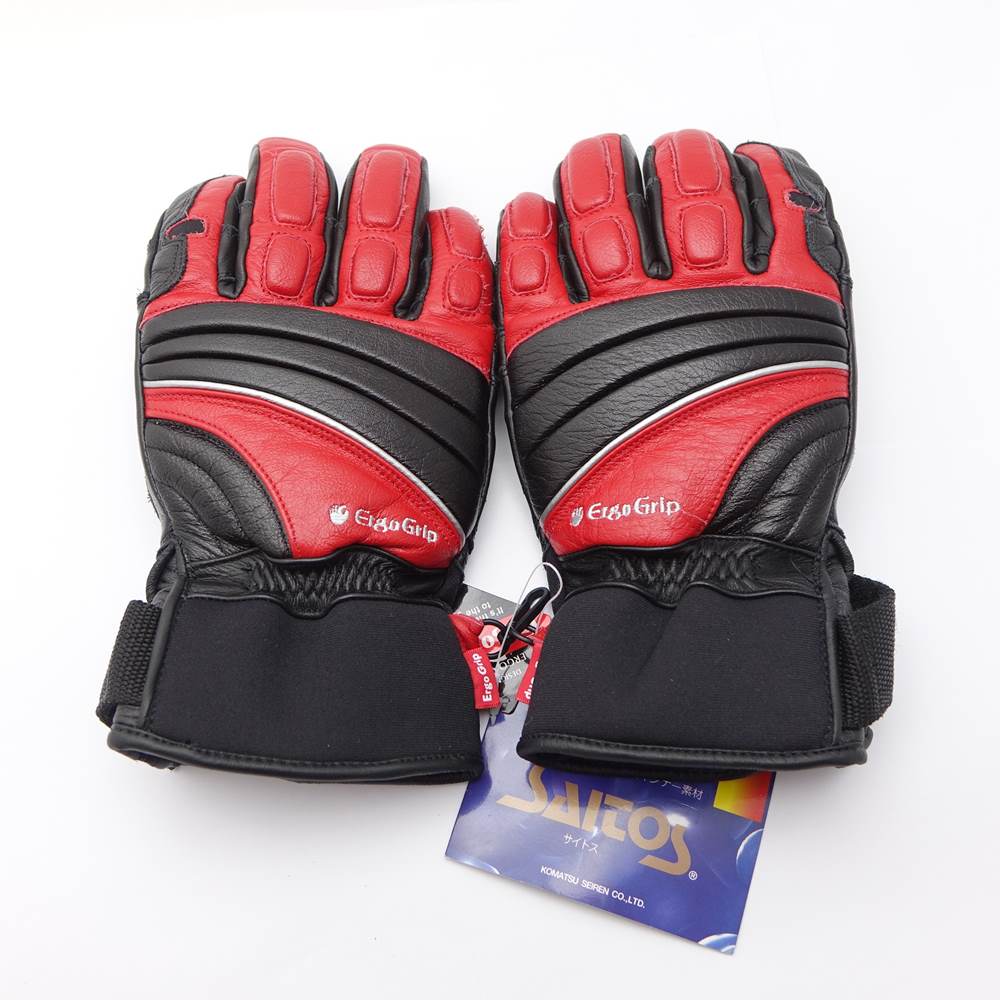 ◆◆【中古】ergogrip メンズ　スキーグローブ ESK –901 レッド x ブラック Aランク