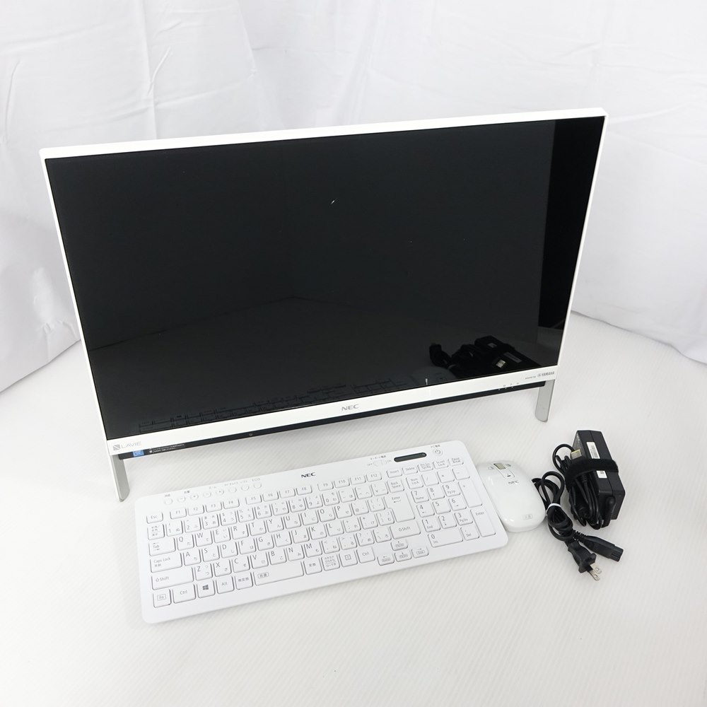 ◆◆【中古】NEC エヌイーシ 一体型デスクトップパソコン Windows10 テレビチューナー内蔵 PC-DA370GAW-KS ホワイト 一部地域を除き送料無料 Cランク