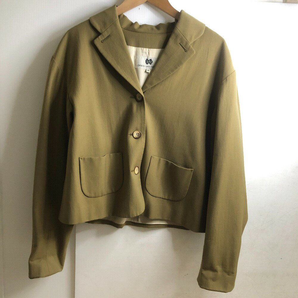 □□【中古】DRIES VAN NOTEN 80~90s　レディースジャケット　サイズ38(M) カーキ Aランク